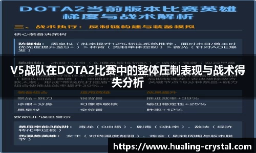 V5战队在DOTA2比赛中的整体压制表现与战术得失分析
